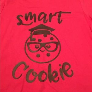 Smart cookie kids vinyl t-shirt